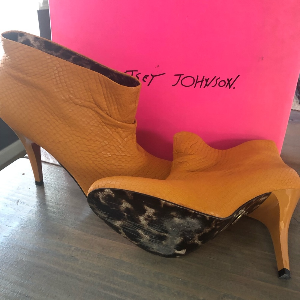 Mustard Yellow Booties